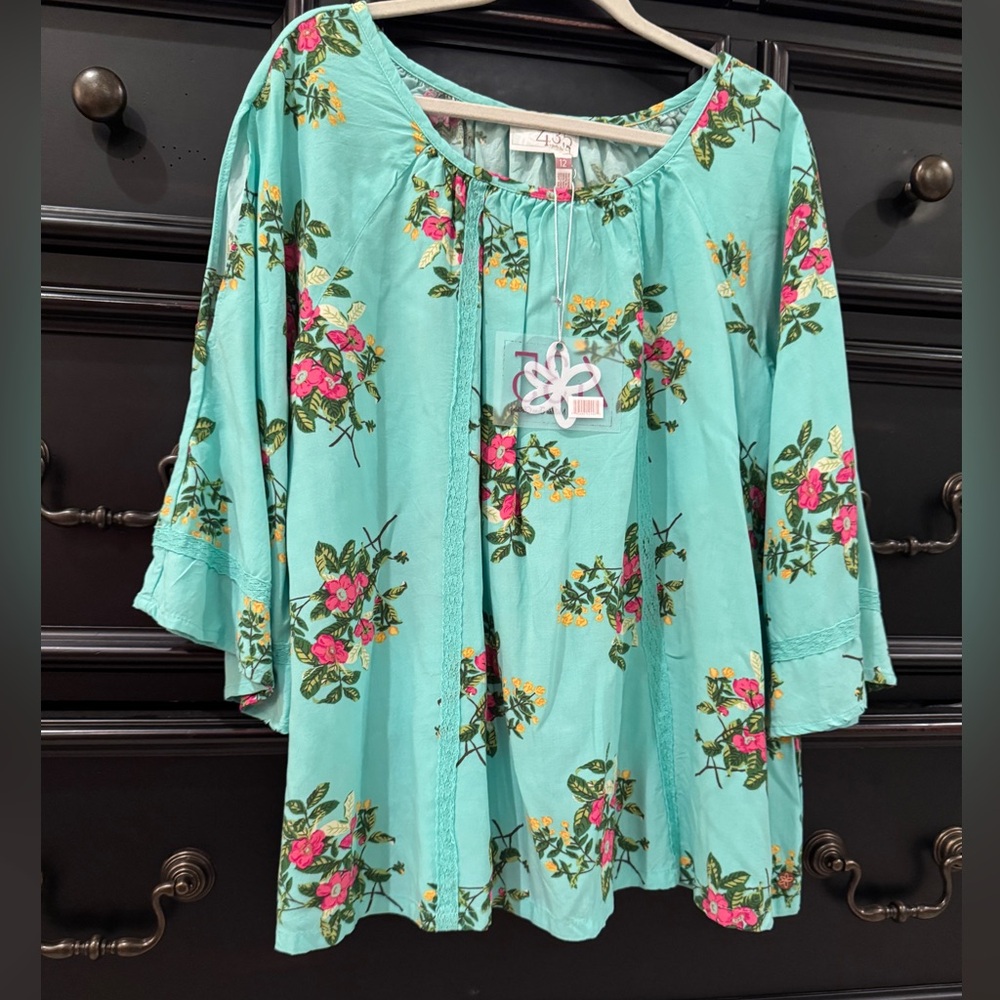 Matilda Jane girls Sz 12 cold shoulder blouse New with tag!